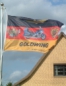 Preview: Goldwing Flagge Bj. 01 - 10, Österreich 150 cm X 90 cm, mit Werbung wolfs-goldwing-shop