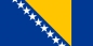 Preview: Bosnien-Herzegowina 40 x 26 cm. für Fahnenstangen 678-016 (Adler) und 678-016 B ( Kugel) - Kopie