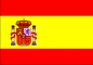 Preview: Spanien 40 x 26 cm. für Fahnenstangen 678-016 (Adler) und 678-016 B ( Kugel)