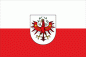 Preview: Tirol mit Wappen, Eine Motorradfahne 40 x 28 cm. 2 Fahnen zu einer Fahne vernäht
