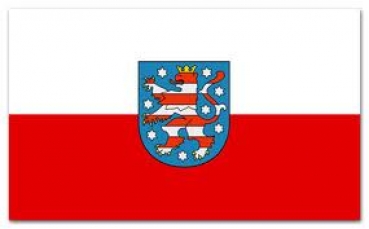 Thüringen, Fahne Flagge 26 x 40 cm