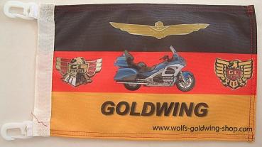 Goldwing Flagge ohne Werbung,  30 x 20 cm.