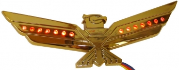 45-1240 GRLED,    LED Gold Adler mit roten LEDs