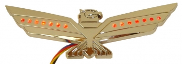 45-1240 RLED, LED Adler für Bug/Frontpanel Chrom mit roten LEds