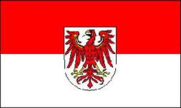 Brandenburg, Fahne flagge 30 x 20 cm doppelt genäht
