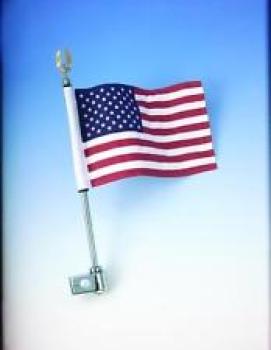 4-248, Fahnenhalterung 30 cm. (ohne Gelenk) mit USA Flagge