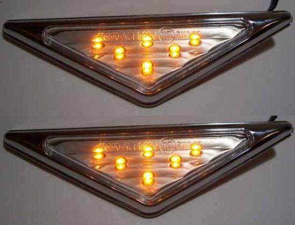 20-67A1  LED Dreicke Gelb, Pyramid Side Marker