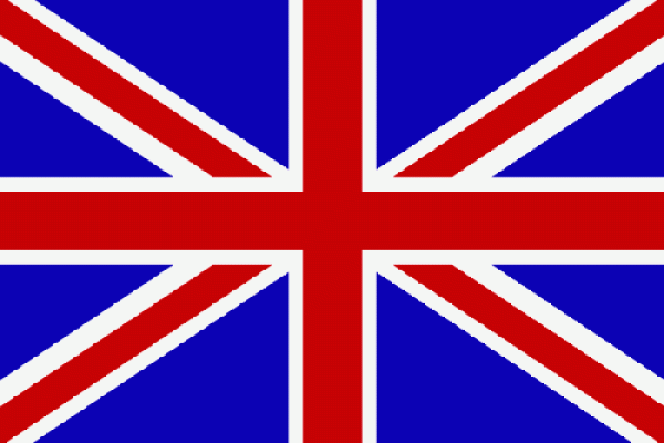 Großbritannien-Goldwing 40 x 26 cm. für Fahnenstangen 678-016 (Adler) und 678-016 B ( Kugel)