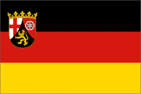 Rheinland-Pfalz mit Wappen, 40 x 26 cm. passend für 678-016B & 678-016