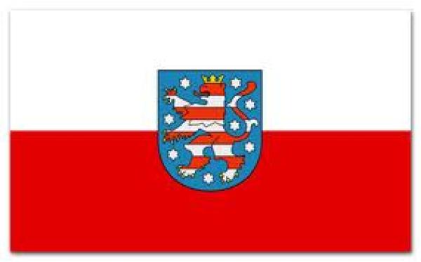 Thüringen, Fahne Flagge 30 x 20 cm. - doppelt